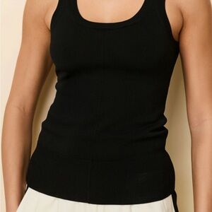 SOLID & STRIPED Classic Black Tank Top